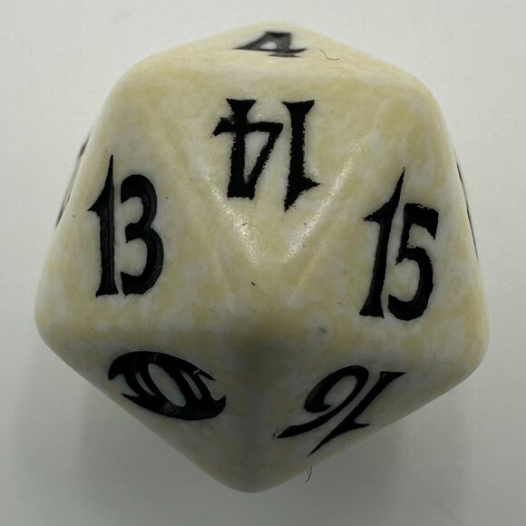Magic The Gathering Future Sight White D20 Spindown Die - Picture 6 of 6